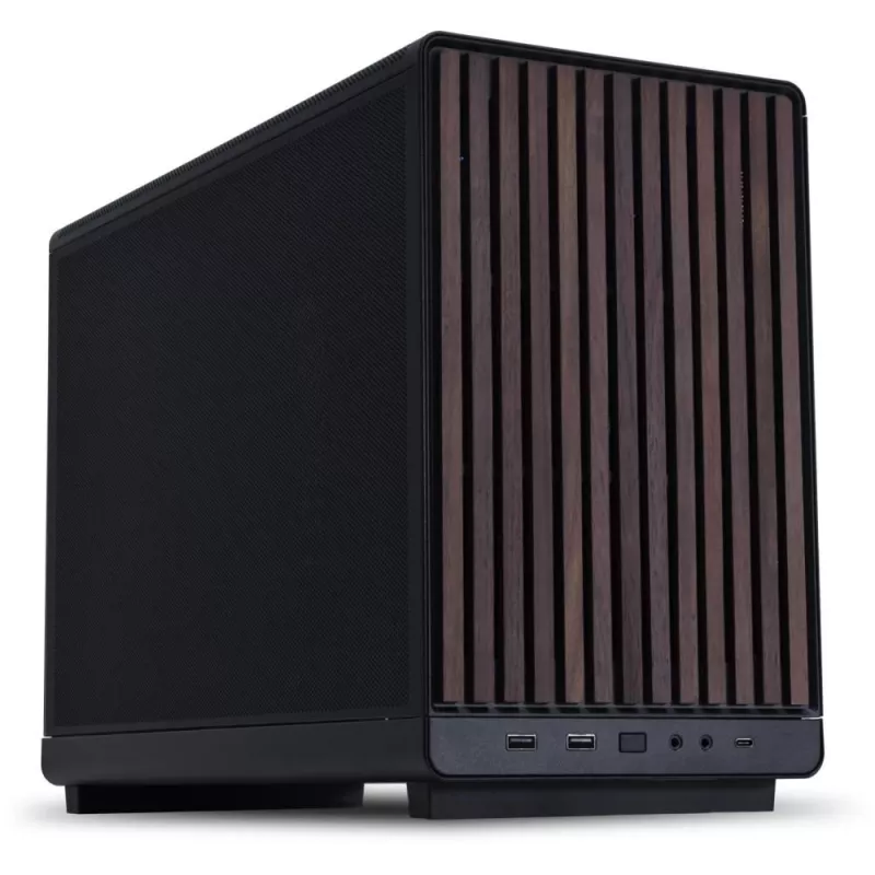 PC case Lian Li A3-mATX Micro Tower — Micro-ITX/Micro-ATX, Wood & Black, supports ATX/SFX/SFX-L PSUs