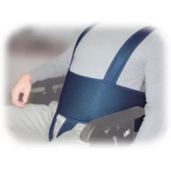 Aston Secubac IV Wheelchair Stabiliser Belt 681022 — Textile, Velcro, 150 cm, Blue