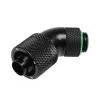 Fitting BitsPower BP-MB45R2CPF-CC3U brass computer cooling fitting, black and green