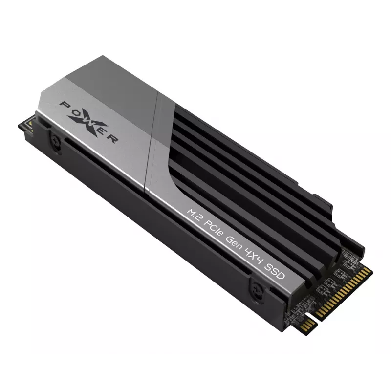 M.2 NVMe SSD Silicon Power 1 TB PCIe 4.0 (2280) — Read 7000 MB/s, Write 6000 MB/s, Heatsink, 3D NAND, NVMe 2.0