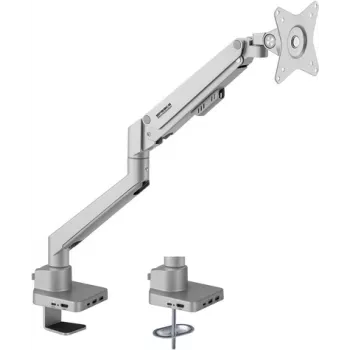 SpeaKa Professional SP-MM-600 Single-gang Monitor-Desk Mount 43,2 cm (17) - 81,3 cm (32) Gas-Spring Technology, Integrated Docking Station, Tiltable, swivel (SP-10493144)