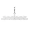 Under-desk cable organizer MACLEAN MC-105 W — steel, white, max load 5 kg, fits desk thickness 0.5–50 mm