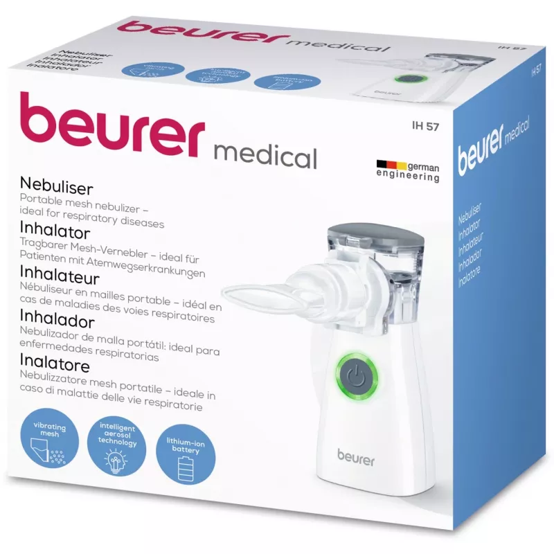 Beurer IH 57 inhaler with adult and child mask, battery-powered