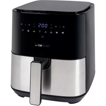 Clatronic FR 3782 H, Air Fryer, 5 l, 80 °C, 200 °C, Einzelbild, Black, Stainless Steel