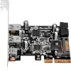 SilverStone ECU05 - USB-Adapter - PCIe 2,0 x2 Low Profile - USB 3,1 Type C x 1 + USB3.0 x 2 + USB3.0 (intern) x 2 (SST-ECU05)