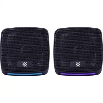 PC speakers DEFENDER J3 2.0 6W LED USB, 2×3W RMS, 90–20000 Hz, 3.5 mm, black