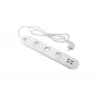 Smart power strip Denver SHP-300U 3 AC outlets Type E 4 White