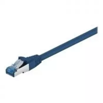 Wentronic Goobay CAT 6a Patch Cable, S/FTP (PiMF), Blue, 0.5 m - LSZH Halogen-Free, Copper (93656)