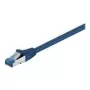 Wentronic Goobay CAT 6a Patch Cable, S/FTP (PiMF), Blue, 0.5 m - LSZH Halogen-Free, Copper (93656)