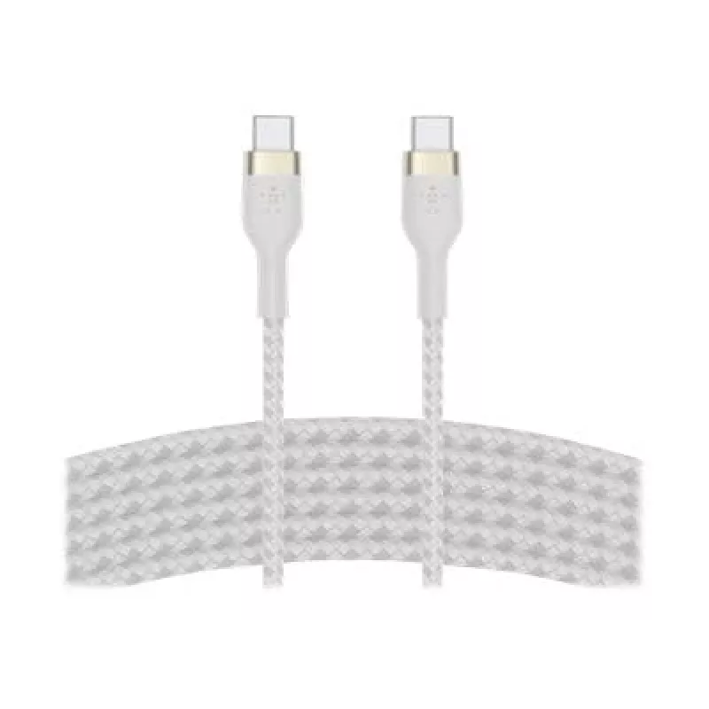 Belkin BOOSTCHARGE PRO Flex USB Cable 3 m USB 2.0 USB C White (CAB011BT3MWH)