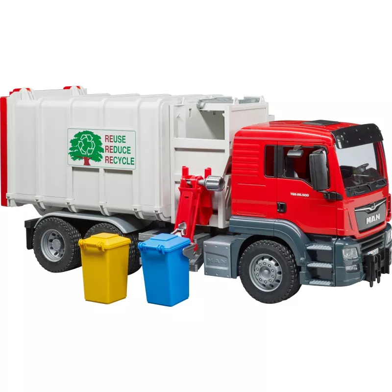 Bruder Man Side Loading Garbage Truck 2-4 - Ages 5-7
