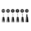 Mechanical pencil set Faber-Castell 167154 — 6 pcs, black plastic housing, black lead