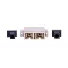Fiber optic adapter Extralink SC/UPC multimode duplex, female–female, grey