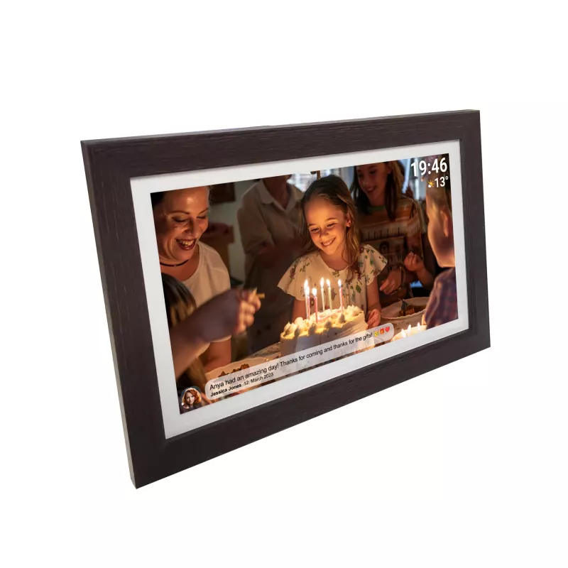 Denver PFF-1543DW digital photo frame Brown 39.6 cm (15.6) Touchscreen Wi-Fi