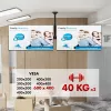 Ceiling mount MACLEAN MC-111 B for two TVs, max load 2×40 kg, max VESA 600×400