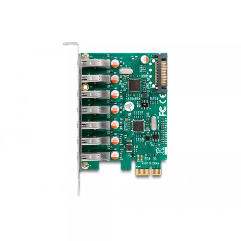 DeLOCK PCI Express x1 Card to 7 x external USB 5 Gbps Type-A female