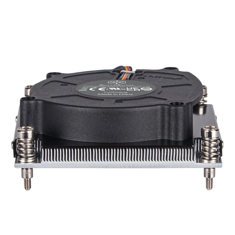 Processor air cooler SILVERSTONE SST-XE01-1700A — 8 cm fan, 1000–5500 RPM, dual ball bearing, black