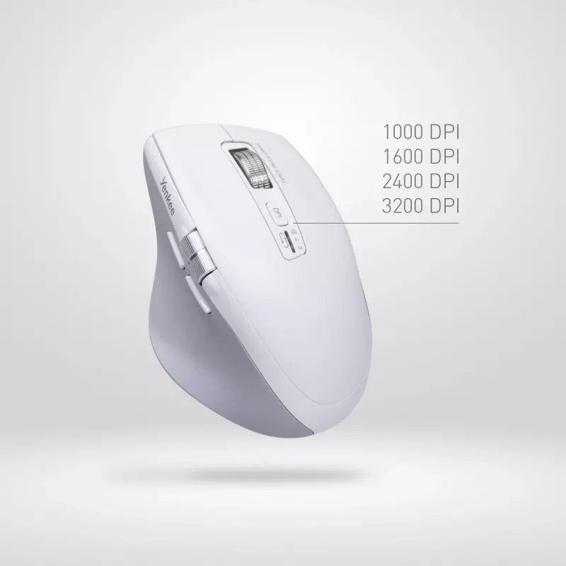 Wireless Mouse YENKEE 2095WH SPIN DUAL Smart Flying Scroll