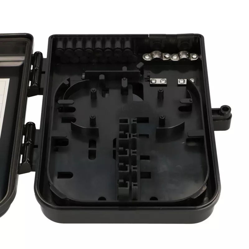Extralink Eliza V2 Fiber Optic Closure, 16 Splices, Black, Mid-Span