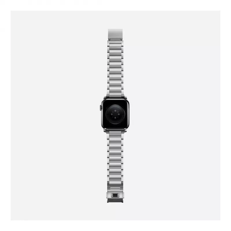 Band Nomad NM1A4HSXS0 for sport watch, stainless steel, silver, width 35 mm, 108.9 g