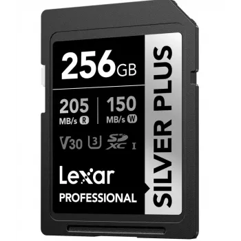 Flash Memory Lexar 256GB UHS-I SDXC SilverP
