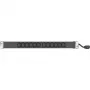 Tecline 19in PDU 12x IEC13 Socket in Aluminium Housing 1U, 3x 1.5mm Cable 2.5m, RAL 9005 Black (808902)