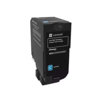 Toner Lexmark RETURN-TONER CARTRIDGE CYAN 74C2HC0 3000 pages
