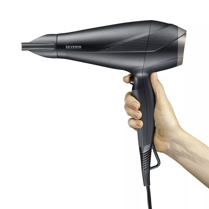 Severin HT 0167 Hair Dryer, 2300 W, Black/Silver