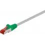 Wentronic goobay - Crossover-Cable - RJ-45 (M) to RJ-45 (M) - 7,5m - SFTP, PiMF - CAT 6 - Moulded, Snagless - Grey, Green (33280)