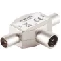 T-Connector ShiverPeaks 83110 — 2× plug to 1× coupling adapter for antenna coaxial connections