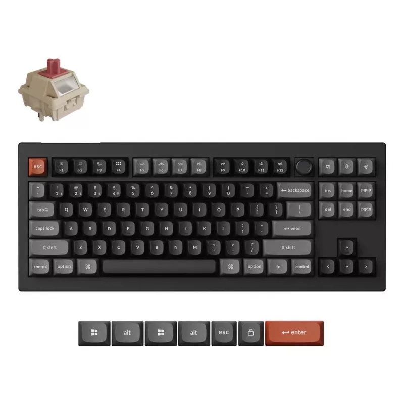 Mechanical Keyboard Keychron V3 Ultra 8K — QWERTY, Bluetooth & Wired, RGB, Black