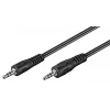 Wentronic Goobay 3,5mm-jack-Connection Cable, Black, 2.5 m - jack 3,5 mm-Plug (3-Pin, Stereo) > jack 3,5 mm-Plug (3-Pin, Stereo) (50449)