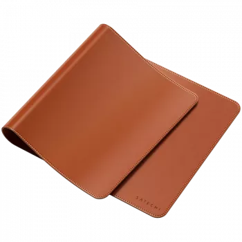 Mouse Pad Satechi Vegan-Leather Premium Desk Mat Brown ST-LPDMN