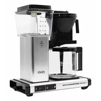 Drip coffee maker MOCCAMASTER KBG 741 — 1.25 L water tank, 10-cup jug, 1520 W, stainless steel/black