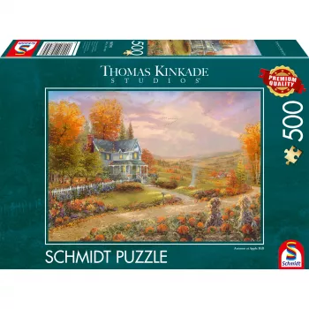 Thomas Kinkade Studios: Herbst in Apple Hill, Puzzle 500 Pieces