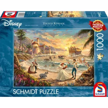 Thomas Kinkade Studios: Disney Dreams Collection - The Little Mermaid Celebration of Love, Puzzle 1000 Pieces