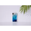 Smartphone case iKins for iPhone XR — blue lake outer, black inner