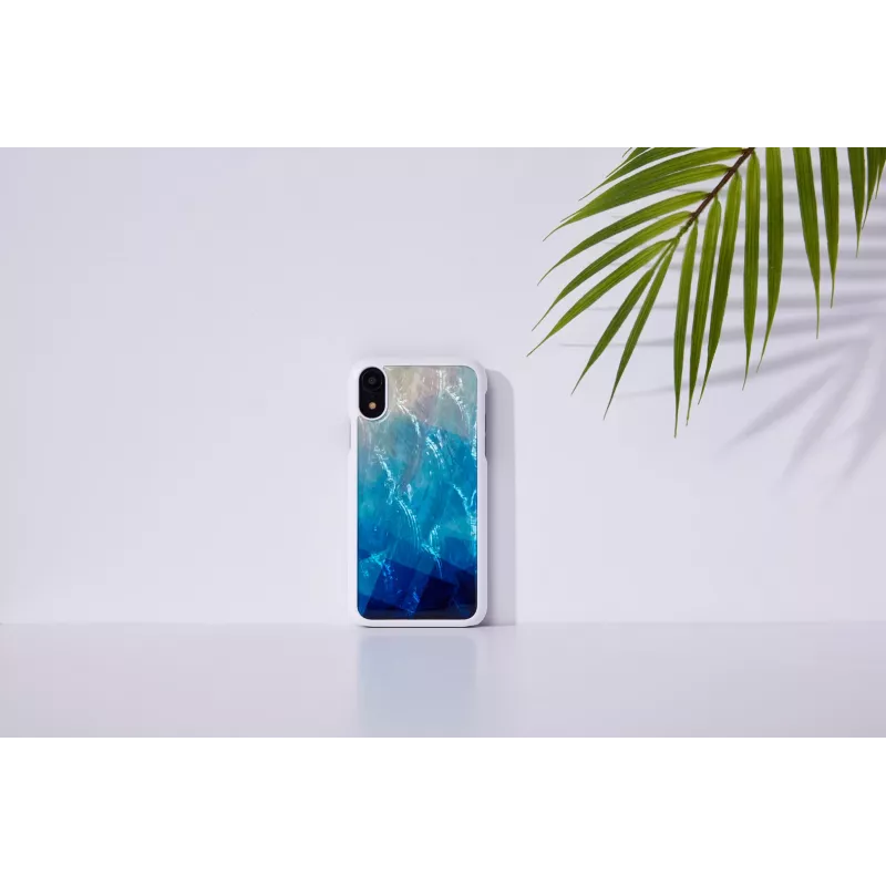 Smartphone case iKins for iPhone XR — blue lake outer, black inner