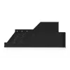 Digitus | 2U Fixed Shelf for Racks | DN-19 TRAY-2-SW | Black | Perfect for storage of components which are not 483 mm (19”) suitable. Slim design which takes space of 2 height units. Easy and quick to mount or dismount. Dimensions 88x482x349 mm, up to 25 kg