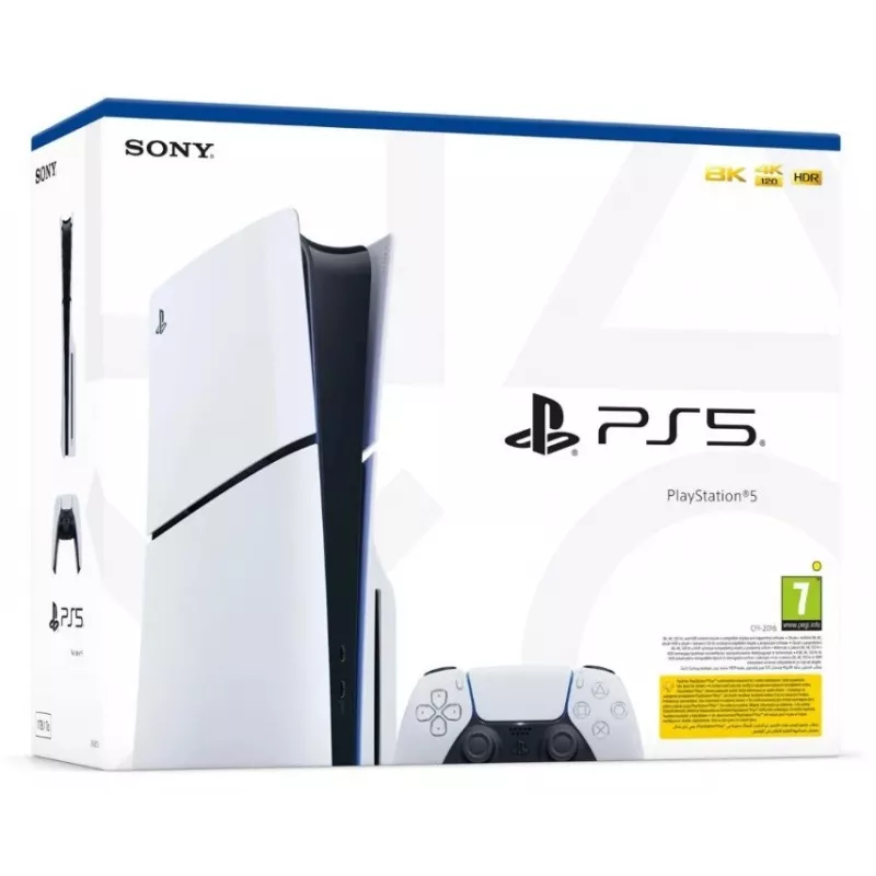 Gaming console Sony PlayStation 5 E Chassis Standard Disc edition — 1 TB SSD, AMD Ryzen Zen 2 3.5 GHz, 16 GB, GDDR6, Bluetooth 5.1, Wi‑Fi, Gigabit Ethernet