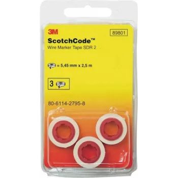 3M Scotchcode Cable Marker Refill Rolls, Digit 2, 3 Rolls (80-6114-2795-8)