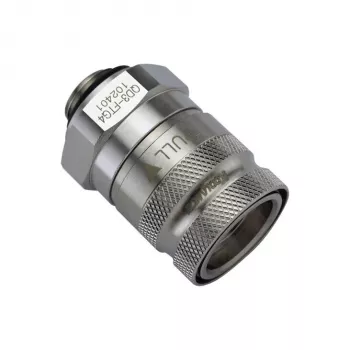 Koolance QD3 quick release straight female to G1/4 inch AG - no-spill, Silver