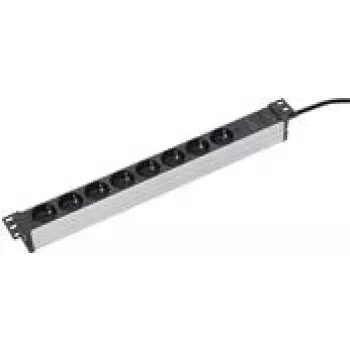 Power Strip AS Schwabe 18193 — 48.30 cm, Black/Silver, model 18193