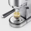 Espresso machine SEVERIN Newspresa KA 5997 — semi-automatic, 1 L water tank, 1350 W, ground coffee input, black/brushed steel/chrome