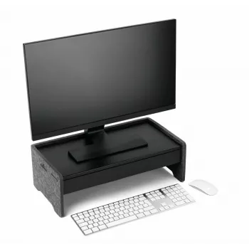 DURABLE Monitor Stand Drawer EFFECT Black Metal 468x221x53 mm
