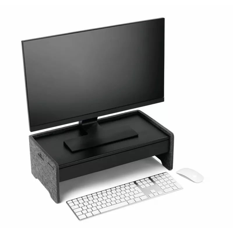 DURABLE Monitor Stand Drawer EFFECT Black Metal 468x221x53 mm