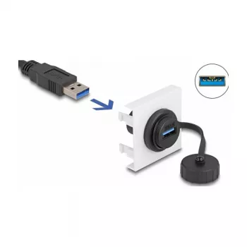 DeLOCK Easy 45 Module SuperSpeed USB 5 Gbps USB Type-A female 45 x 45 mm