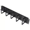 Patch panel ROLINE 19-inch 2U, cable duct 85x60mm, steel housing, black