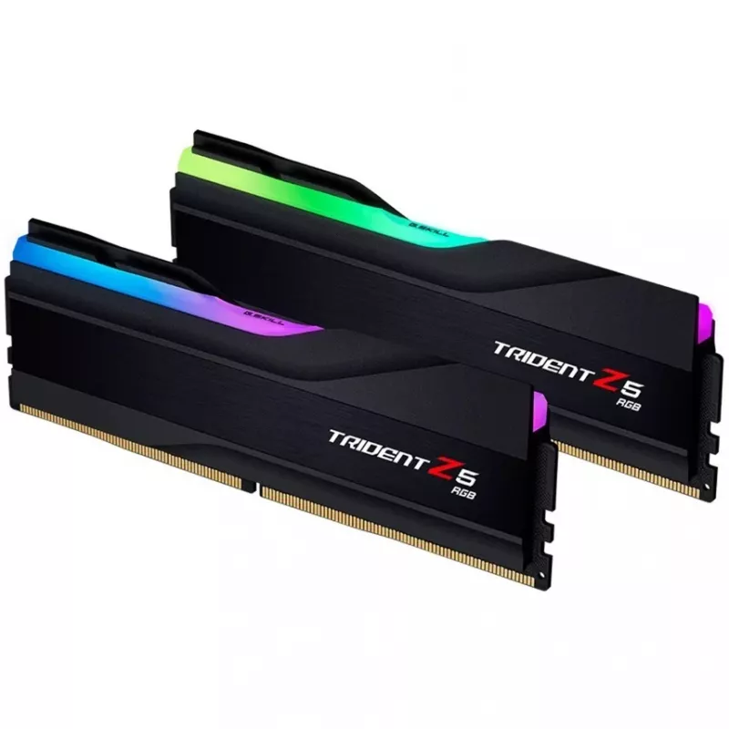 DIMM 32 GB DDR5-7600 (2x 16 GB) Dual-Kit, Arbeitsspeicher schwarz, F5-7600J3646G16GX2-TZ5RK, Trident Z5 RGB, INTEL XMP