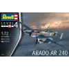 Plastic model kit REVELL Arado AR-240 1/72 scale — aircraft assembly model